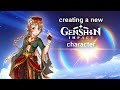 Creating a new Genshin Impact character - Sayra the travelling poet (OC designing process)