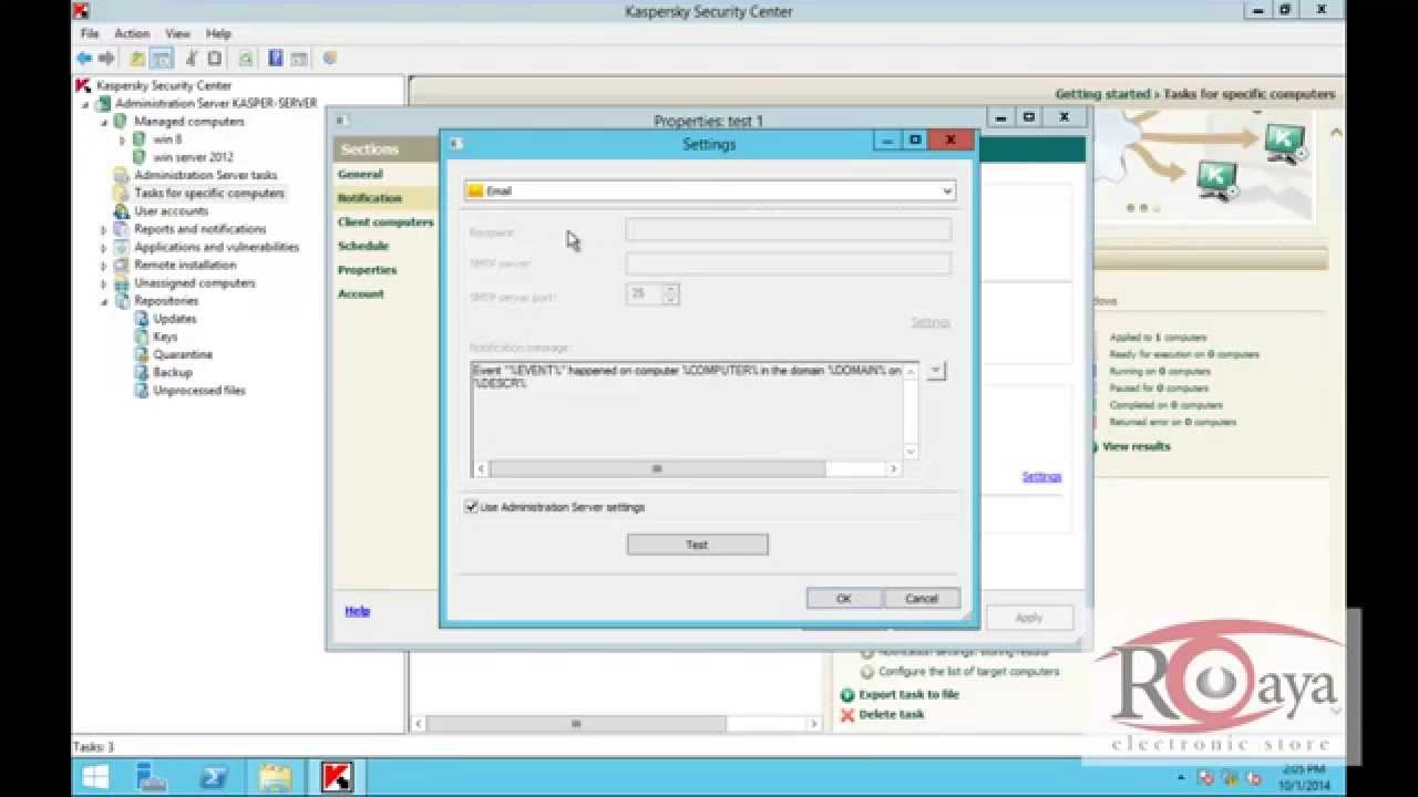 kaspersky endpoint security 10 console How create tasks (Arabic) 7-10 ...