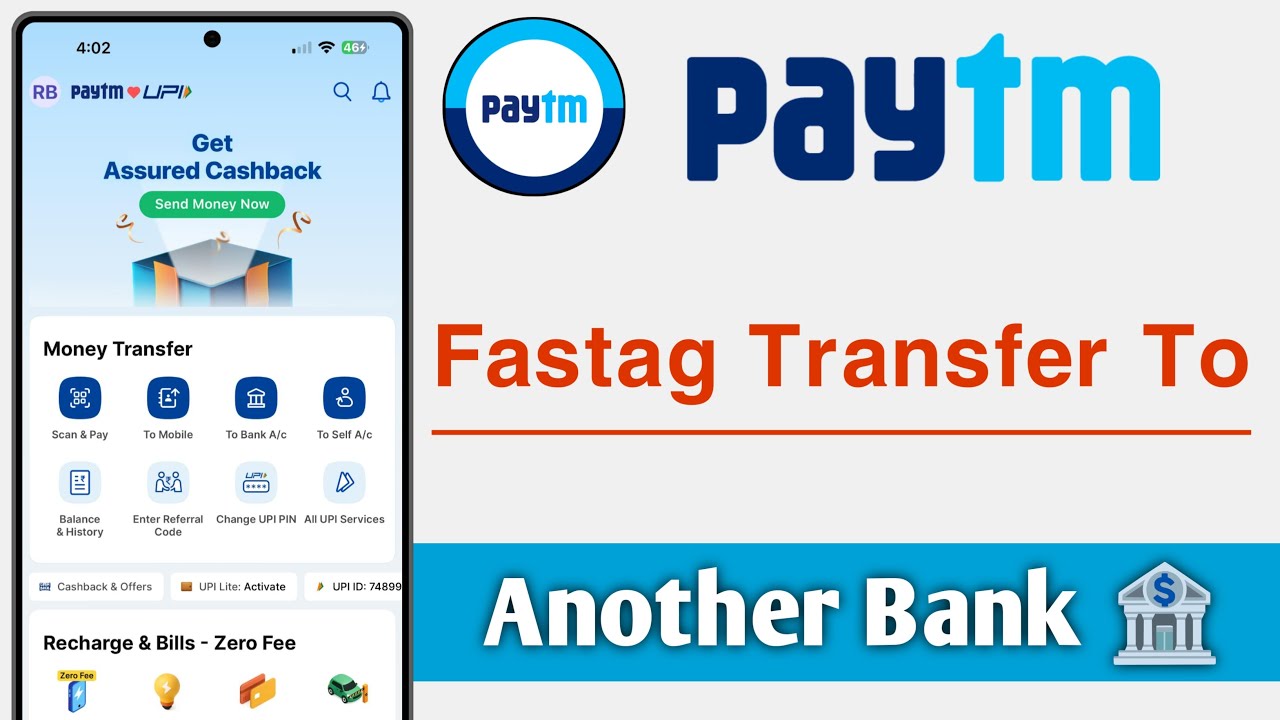 Paytm Fastag Transfer To Another Bank