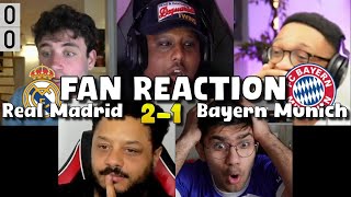 Fans Reaction To REAL MADRID 2-1 BAYERN MUNICH | CHAMPIONS LEAGUE