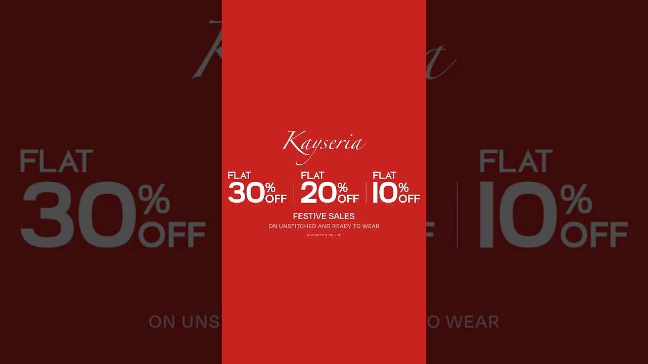 Enjoy a flat 30% and 20% off on our classic unstitched collection