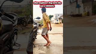 dog barks like iam a criminal 🐕 #funny #comedy #rishi