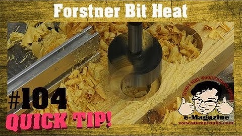 Ever try this with a forstner bit? (Reduce heat build-up)