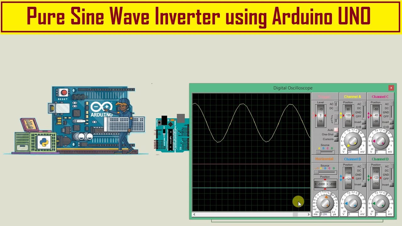 Pure Sine Wave Inverter using Arduino UNO Code