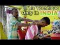 New barber  new technique oh head massage with loud tapping on hand  back  indian barber