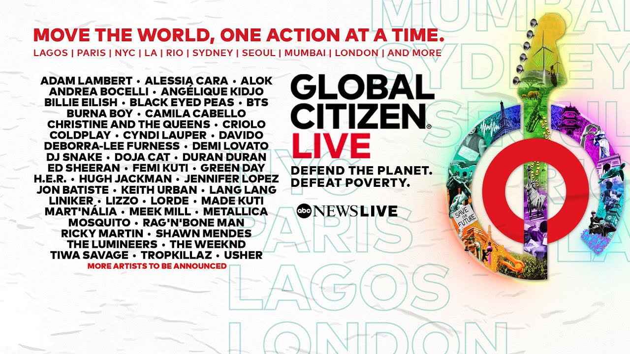 Global Citizen Live: featuring BTS, Billie Eilish, Elton John, Lizzo, Lorde and more on ABC New Live