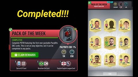 FUT 20 by Pacybits | Easiest Way to get 100 1% SBC Players Pack | Weekly Objective