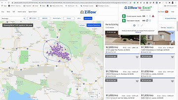 Zillow To Excel - Google Chrome Extension