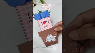 DIY Mother’s Day card❤️😍Easy handmade card#diy #handmade #papercraft #mothersday #shorts