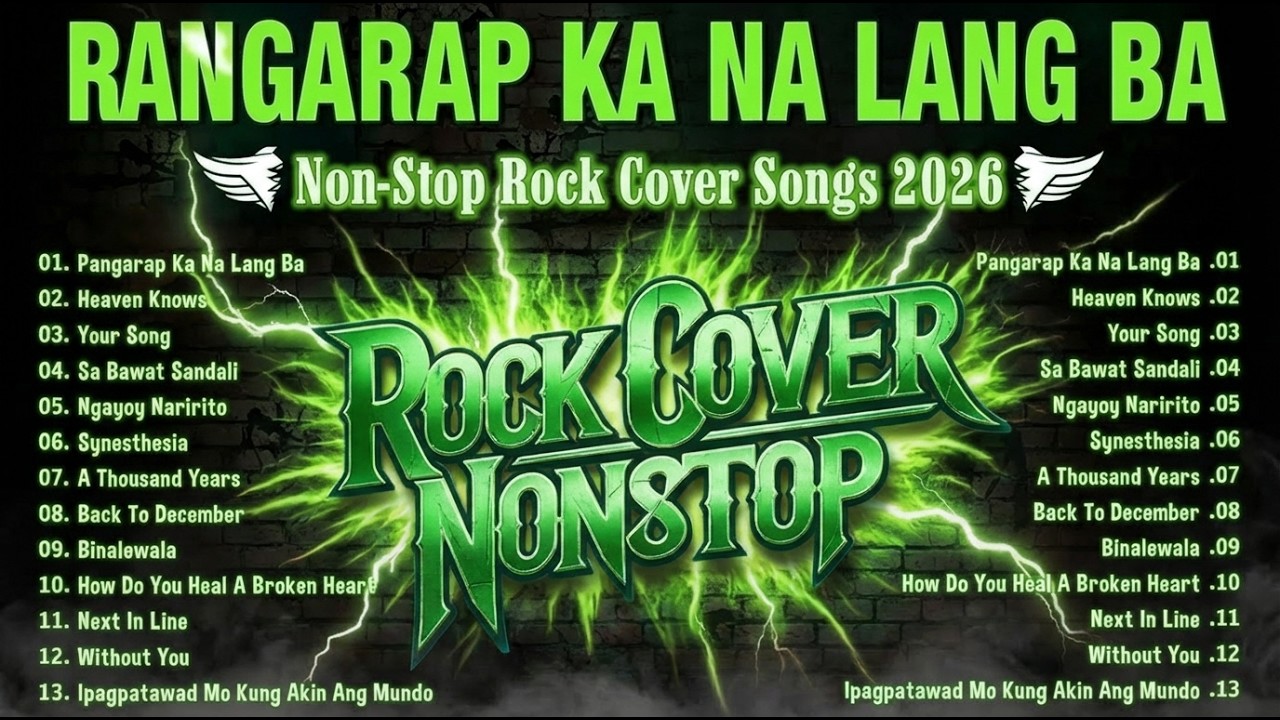 Pangarap Ka Na Lang Ba | Rock Cover Non-Stop Lyrics Playlist 2026 🌟 Viral OPM