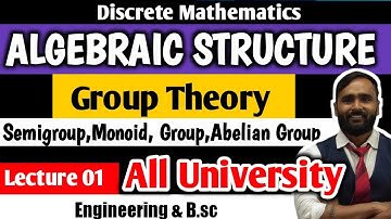 Algebraic Structure|Group Theory| Discrete Mathematics|Lecture 01| All University | PRADEEP GIRI SIR