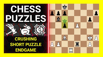 Chess Puzzles to Practice. Themes: Crushing, Short puzzle, Endgame. Learn Chess