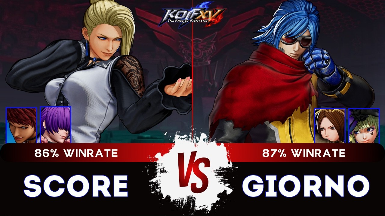 KOF XV🎞️ SCORE (O.Shermie/Mature/Vice) vs GIORNO JP (Whip/Krohnen/Sylvie) 🎞️Replay Match - 12/24