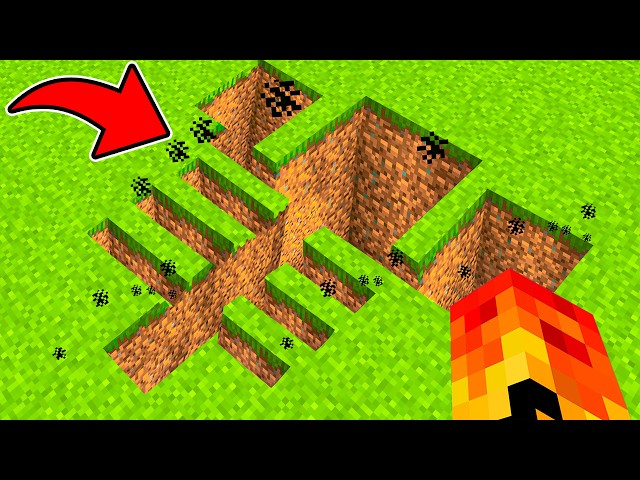 ENCONTREI OS BURACOS SECRETOS DOS MOBS NO MINECRAFT
