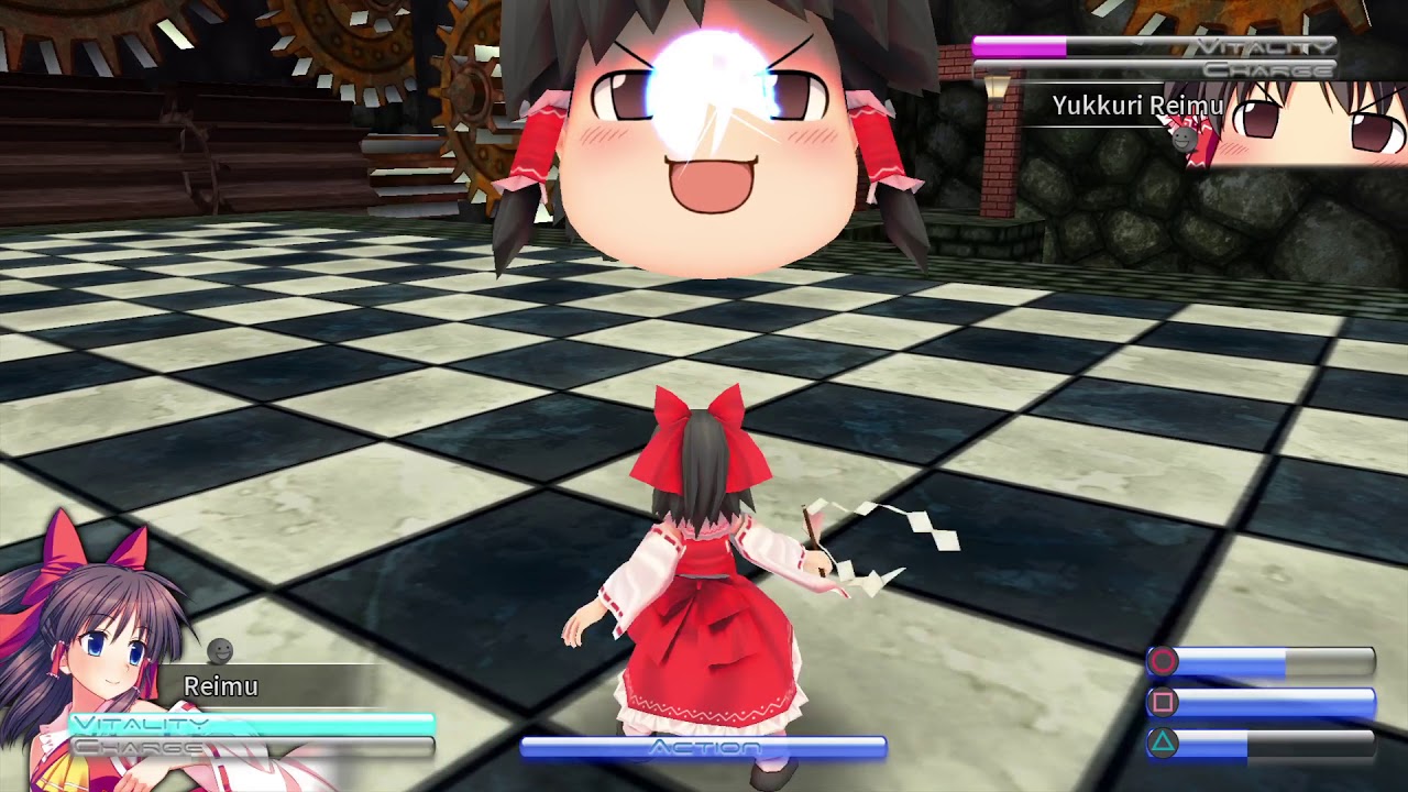 BARELY HARMED | Touhou Kobuto V: Burst Battle - Reimu v Yukkari Reimu