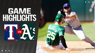 Rangers vs. A's Game 2 Highlights (5\/8\/24) | MLB Highlights