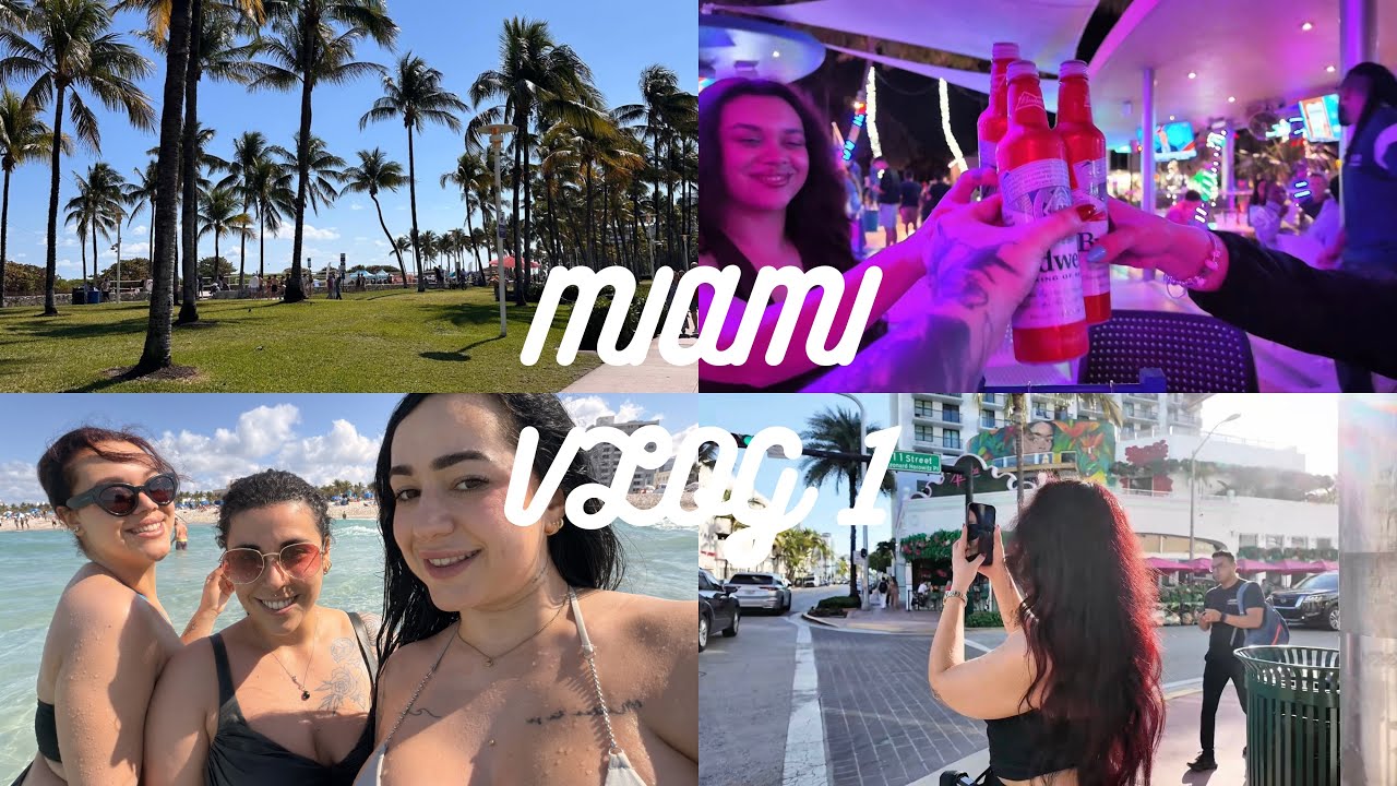VLOG DÍA 1 | MIAMI BEACH | 10 horas de avión, primeras impresiones y muchas risas ✨