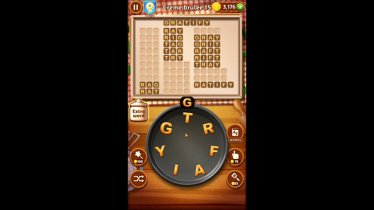 Word Cookies Creme Brulee Levels 15 20 Great Chef Answers Youtube