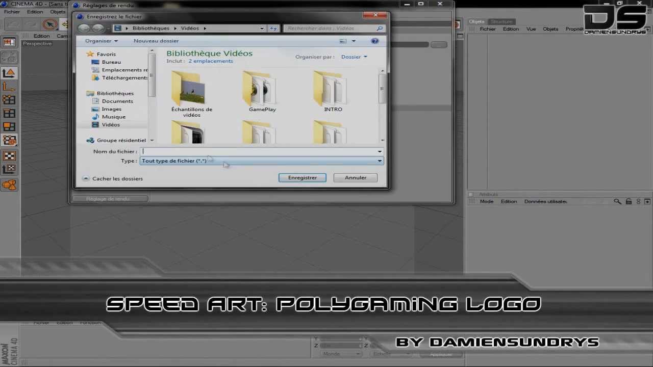 Speed Art | PolyGaming Logo | HD