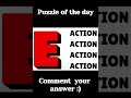 Puzzle of the day #quiz