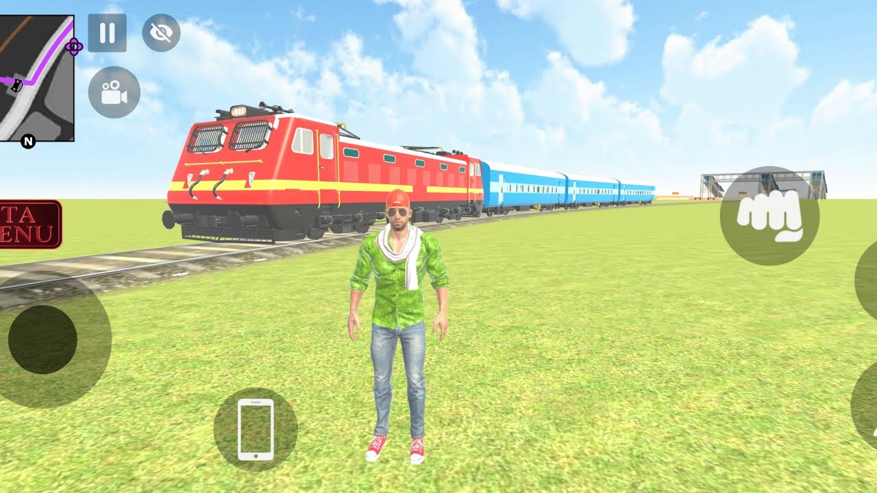 😱 Franklin TRAIN SE PURA MAP GHUMA DALA! | INDIAN THEFT AUTO SIMULATOR 🚆🔥