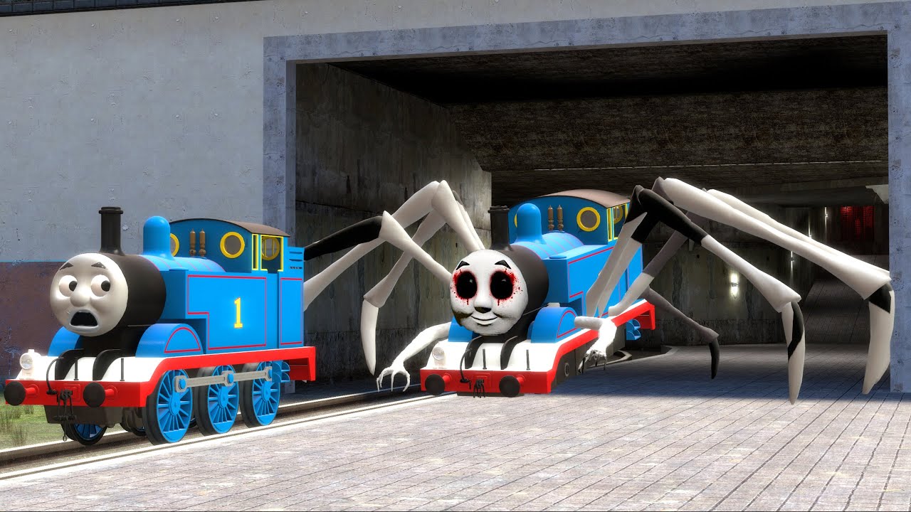 Building a Thomas Train Chased By CREEPIEST THOMAS.EXE in Garry's Mod