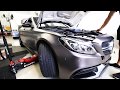 Mercedes AMG C63S Satin Dark Grey wrap | Auto Artisan Group