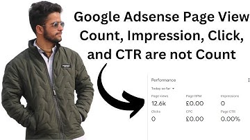 Google Adsense Page View Count, Impression, Click, and CTR are not Count
