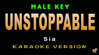 UNSTOPPABLE - Sia (MALE KEY HQ KARAOKE VERSION)