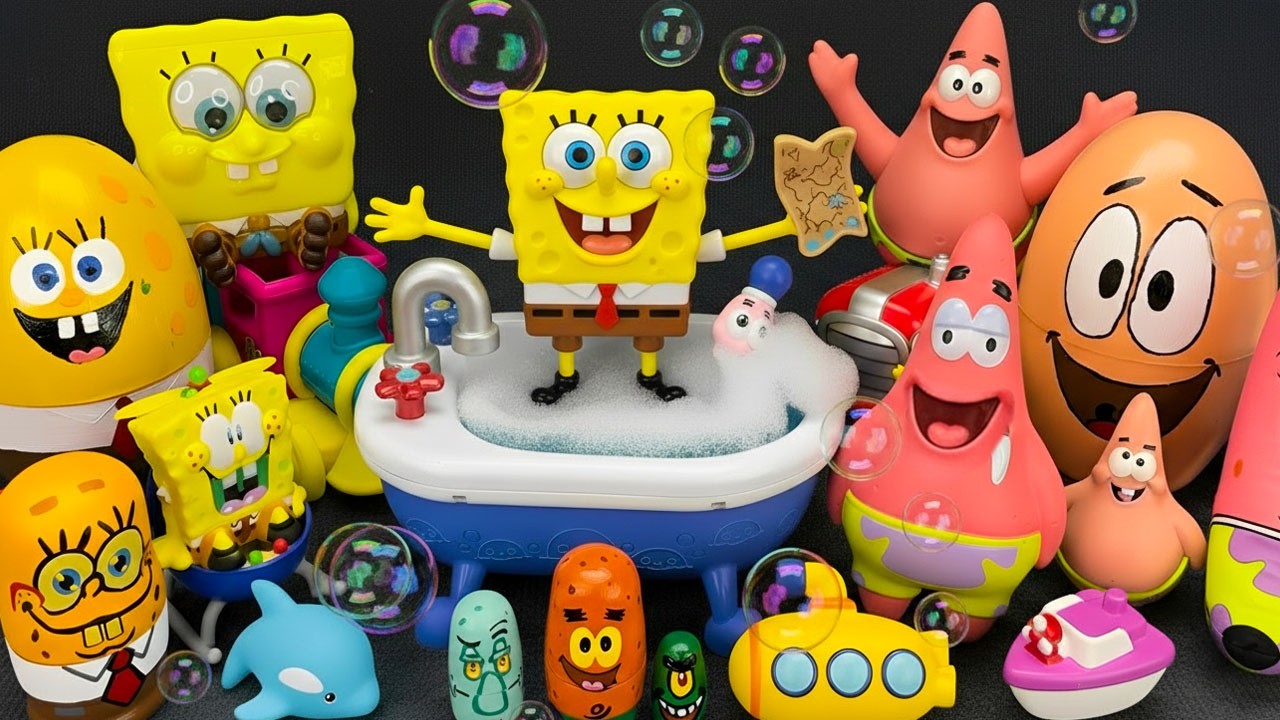 ASMR 65 Minutes SPONGEBOB SquarePants Oddly Satisfying Unboxing Toy Surprises | Unboxing Playset 🧽