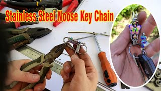 Tig filler rod art | how to key chain handmade work at home | Q handmade Stainless Steel Noose Key