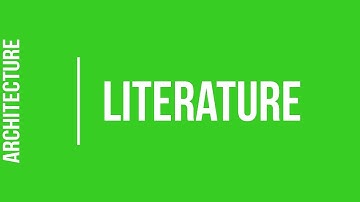 What do I need to study Architecture? - Literature 2/4