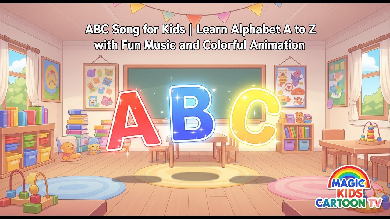 ABC Song for Kids | Learn Alphabet A to Z with Fun Music and Colorful ...