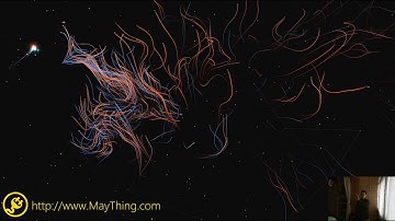 Kinect particle interactive demo!
