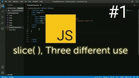 JavaScript Tutorial - slice( ) method in javascript #CodingShorts #Romeo #1