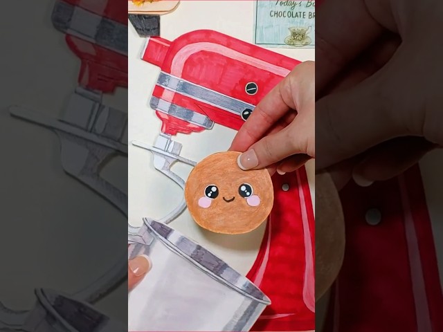 In the end, I really ate it.🍫#paperdiy #paperart #asmr