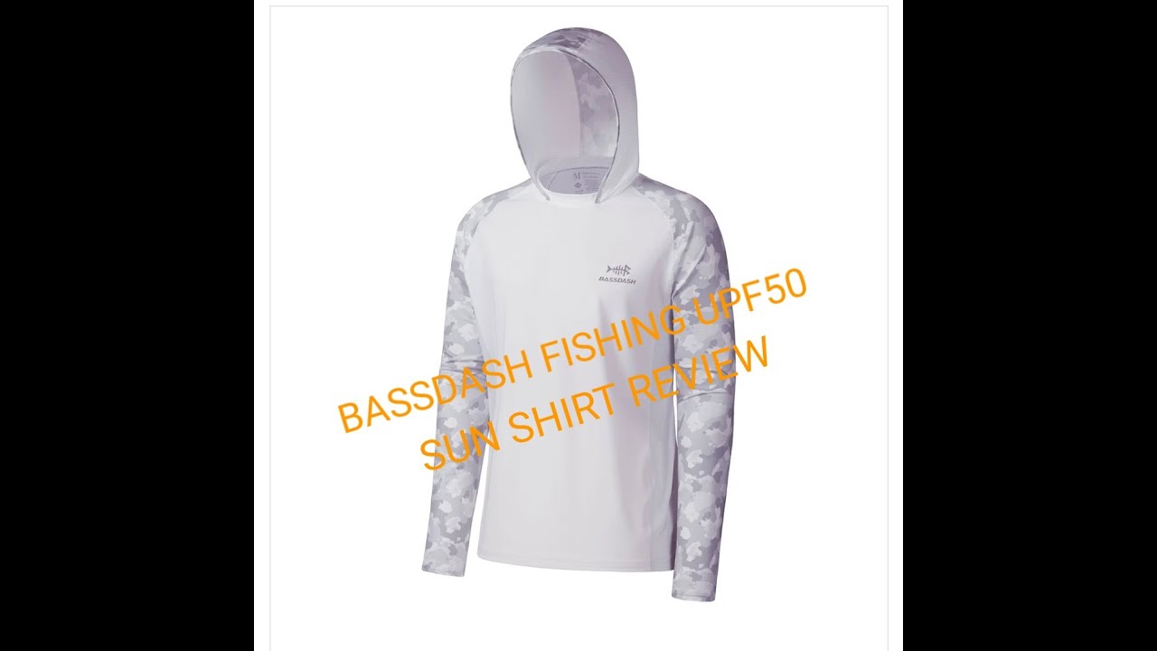 Bassdash Men's UPF 50 Performance Fishing Shirt Cooling Hoodie Camo Long  Review 