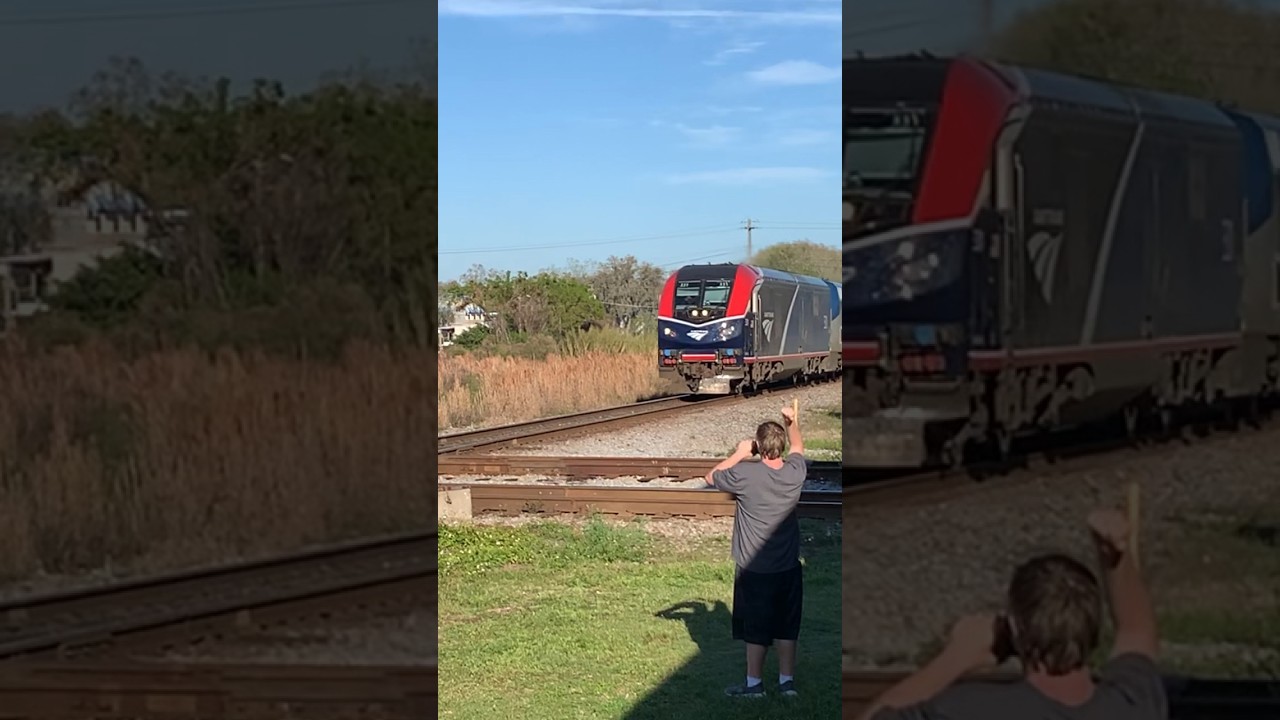 Amtrak Slams Railroad Diamonds In Plant City Florida!  Subscribe To JawTooth NOW!!