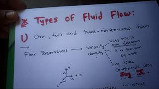 Types of Fluid Flow/Fluid Mechanics
