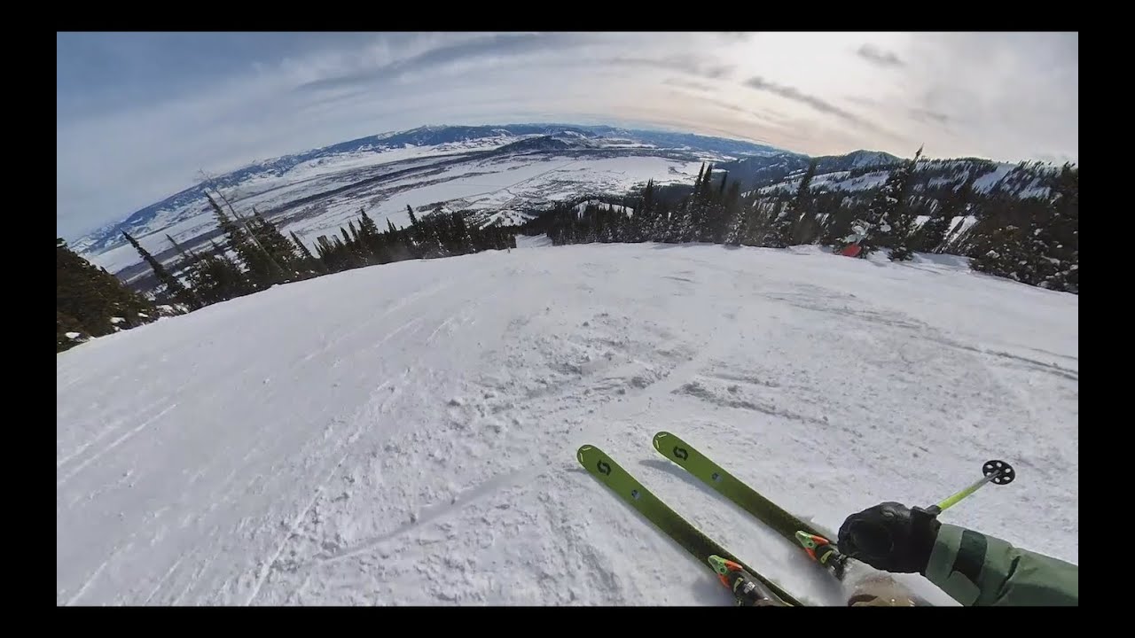 Jackson Hole Groomer off Teton Lift on Jan 11, 2021 YouTube