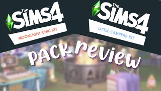 THIS IS MY NEW FAVORITE KIT || The Sims 4: Moonlight Chic Kit & Little Campers Kit REVIEW