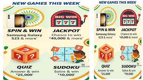 Funzone Amazon New Games this Week Quiz Answers Today |20 January 2023 | @dailyquiztime
