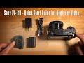 Sony ZV-E10 Quick Start Guide for Beginner Video In Studio