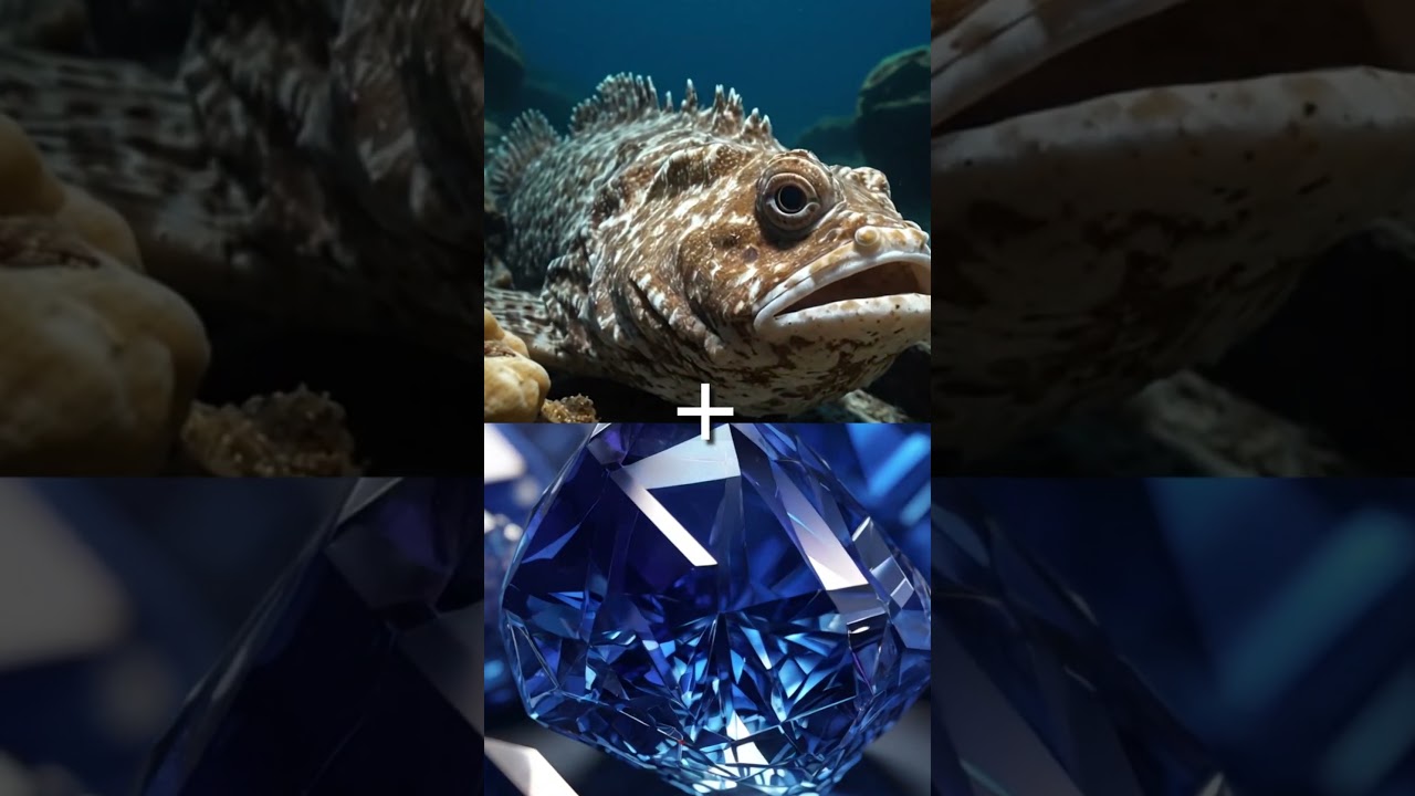 Sea Creatures Fused with Gems | Fantasy Ocean Gemstone Fusion 
