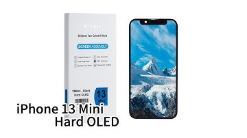 #oled #iphone #oledscreen Hispider iPhone 13 Mini Hard/Soft OLED  replacement screen Assembly test
