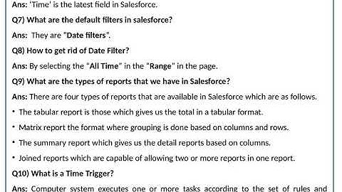 Salesforce Interview Questions and Answers 2019