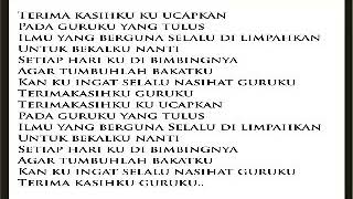 Lirik Terimakasih Guruku