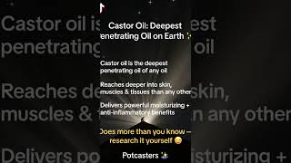 Castor Oil is the deepest penetrating oil on Earth 🌿Reaches deeper into skin, than any other oil