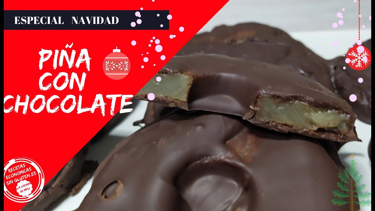 Cómo preparar 🍍 PIÑA CON CHOCOLATE FUNDIDO 😋🍍 fácil de preparar y con ...