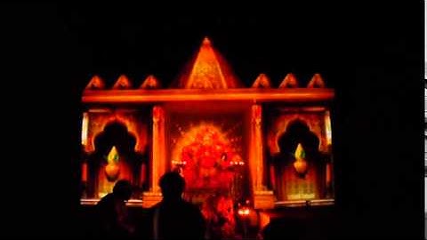 3D Projection Mapping on Pandal